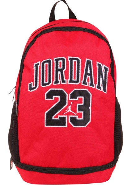 Chicago Kırmızı Üç Gözlü Jordan 23 Yazılı Okul ve Günlük Sırt Çantası - Kız - Q3134