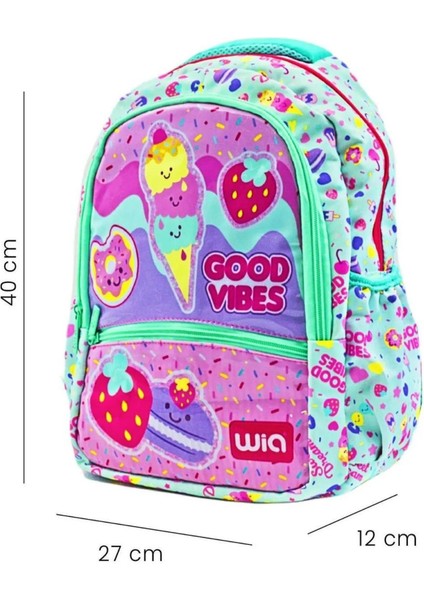 Pembe Dondurma Desenli Kız Çocuk Okul Çanta Seti (3 Parça) indirimleri