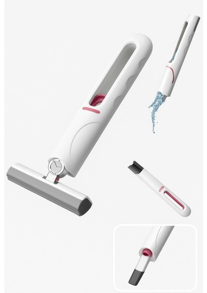 Taşınabilir Mini Mop Kendinden Sıkmalı Mini Temizlik Paspası Mutfak-Araba-Banyo-Camlarda Kullanım