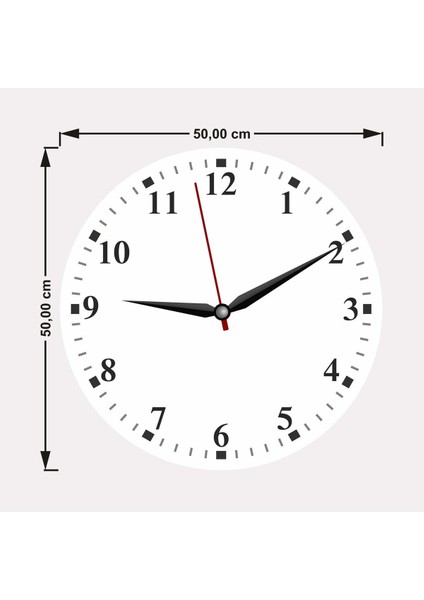 Stone Kanvas (Ahşap) Duvar Saati - 50 cm fırsatları