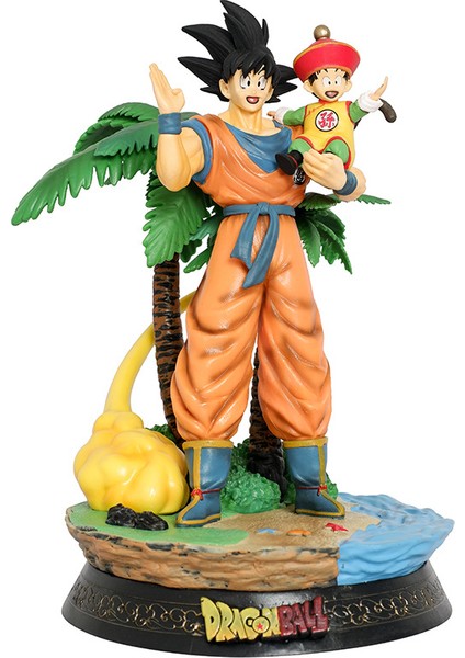 Yedi Dragon Ball Goku Baba ve Oğul Akını Oyun El-Do Modeli Süsler Heykel Hediyeler (Yurt Dışından)