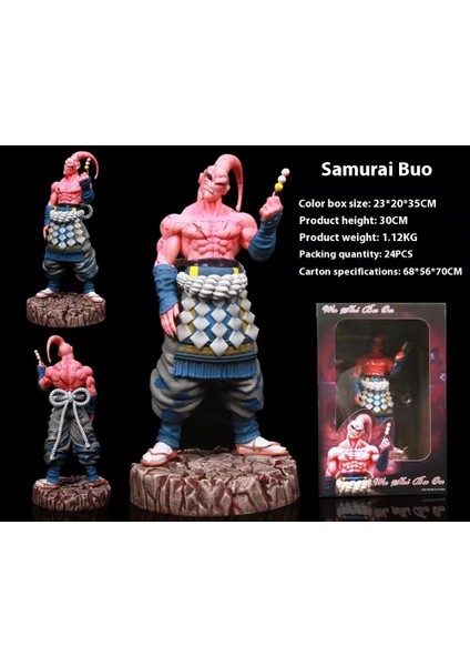 Dragon Ball Samurai Buo Anime El Kuklası Heykeli 30CM Yüksek Koleksiyon Modeli (Yurt Dışından)