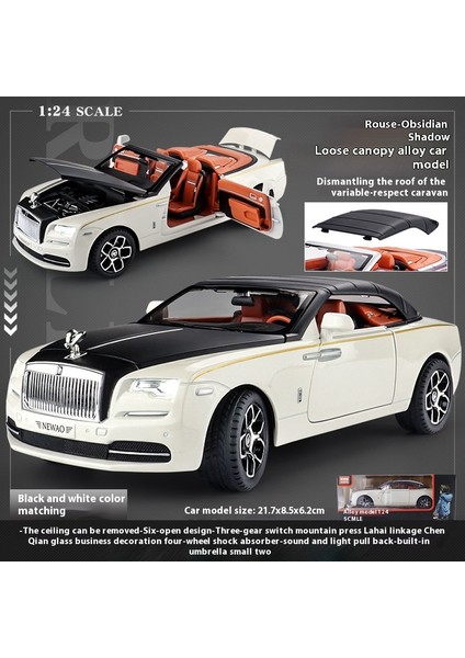 1:24 Rolls-Royce Phantom Alaşımlı Model｜koleksiyon Araba Süsü｜iş Hediyesi". (Yurt Dışından)