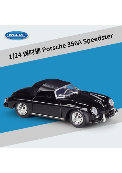 Simülasyon Porsche 356A Speedster Alaşımlı Araba Modeli Süs (Yurt Dışından)
