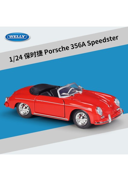 Simülasyon Porsche 356A Speedster Alaşımlı Araba Modeli Süs (Yurt Dışından)