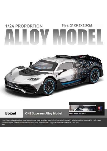 1:24 Mercedes-Benz Alaşımlı Araba Modeli Açık Kapı Ses ve Işık Geri Tepme Şok Emici Sunroof Oyuncak Araba Süsler Koleksiyon (Yurt Dışından)
