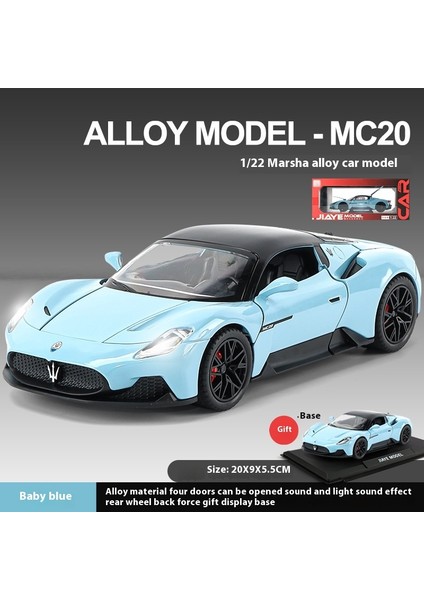 Simülasyon Maserati Alaşımlı Spor Araba Modeli Süs Oyuncakları (Yurt Dışından)