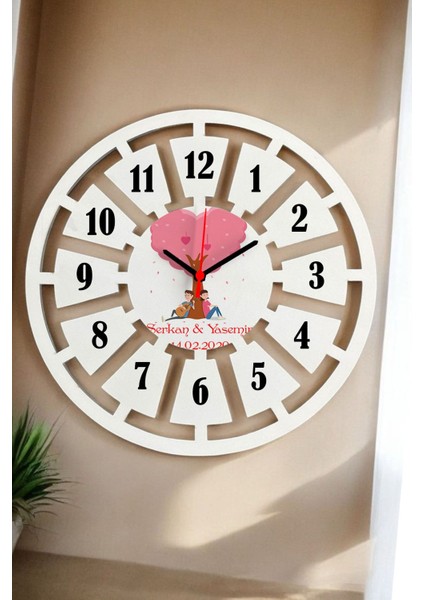 Sevgiliye Hediye Duvar Saati 40CM 003
