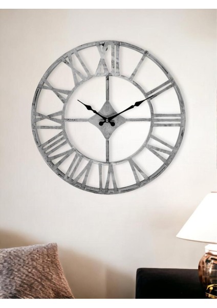 DM30-GK Serisi Roma Rakamlı Metal Duvar Saati Gri 30 cm fiyatları