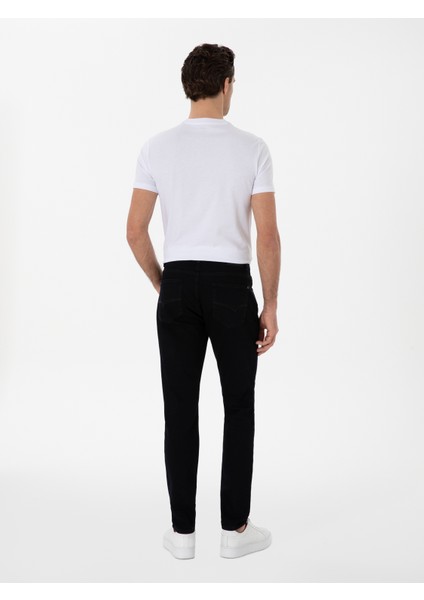Erkek Siyah Slim Fit Pamuk Karışımlı Jean Pantolon 50310510-VR046 fırsatları