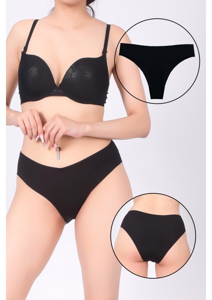 Kadın Yapıştırma Lazer Kesim Külot - KTS4055