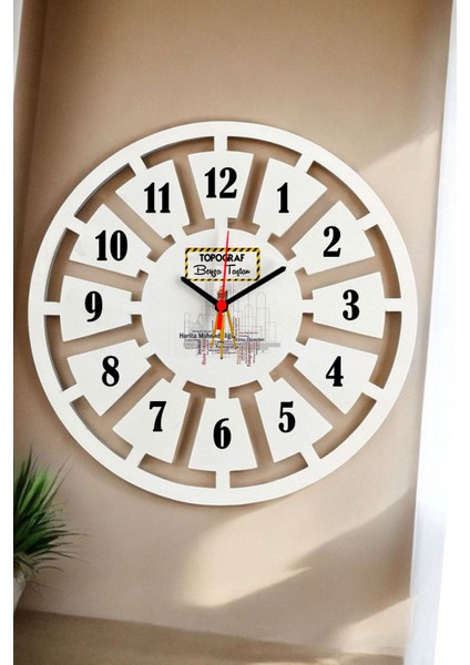 Topograf Duvar Saati 40CM