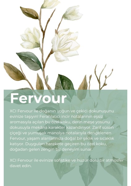 Xcı Fervour 150 ml Çubuklu Ortam Kokusu modelleri