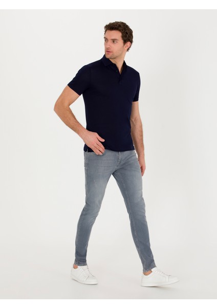 Erkek Açık Gri Slim Fit Jean Pantolon 50268663-DN0014