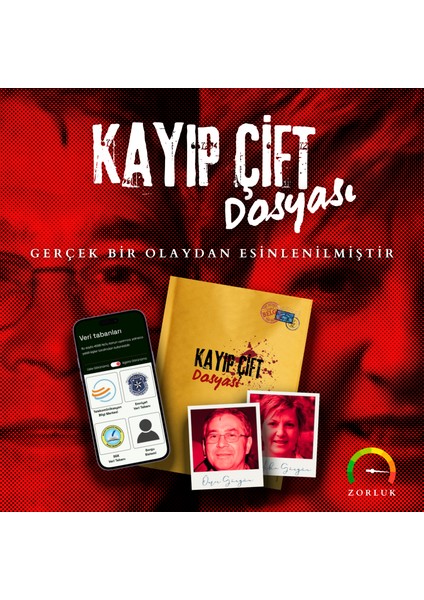 Kayıp Çift Dosyası - Dedektif Oyunu, Kutu Oyunu, Gizem, Katil Kim, Dedektiflik Oyunu, Cinayet Çözme