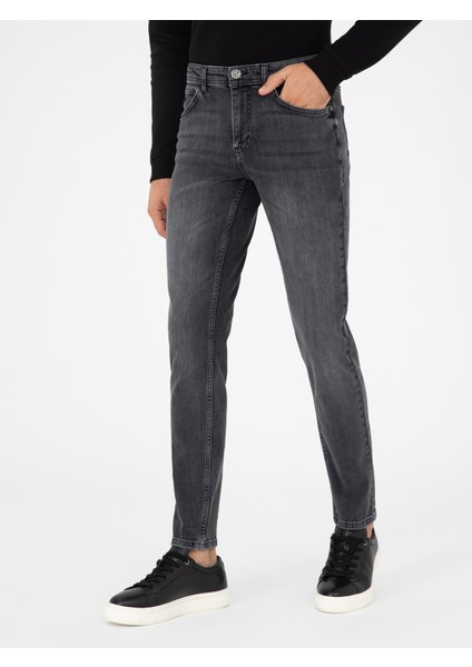 Erkek Koyu Antrasit Slim Fit Jean Pantolon 50284459-VR169 fiyatları