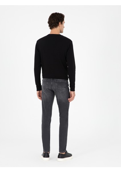 Erkek Koyu Antrasit Slim Fit Jean Pantolon 50284459-VR169 fırsatları