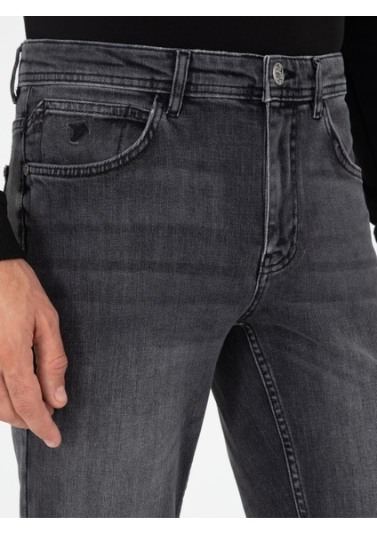 Erkek Koyu Antrasit Slim Fit Jean Pantolon 50284459-VR169 indirimleri