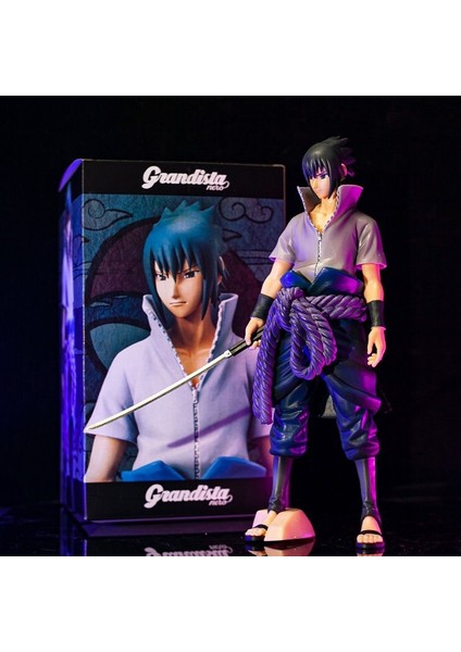 Naruto Figürü, Süper Büyük Dirençli Ikinci Nesil Sasuke, Ayakta Bıçak Tutan Shippuden Efsanesi, Yetişkin Sasuke (Yurt Dışından)