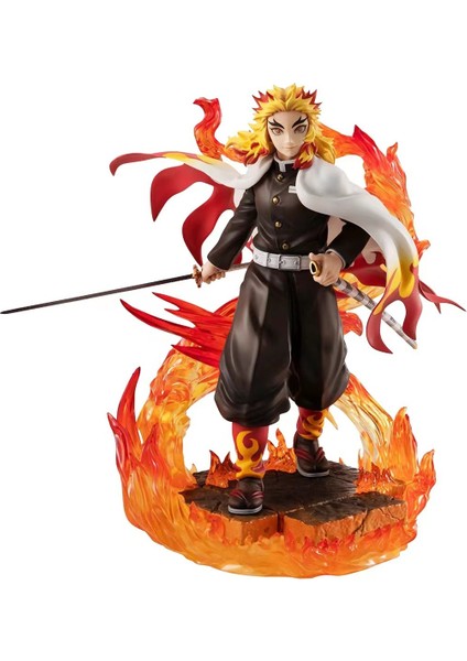 Demon Slayer: Kimetsu Yaiba Ateş Sütunu Figürü Megahouse Dekorasyonları Araf Kingshuro Model Heykeli (Yurt Dışından)