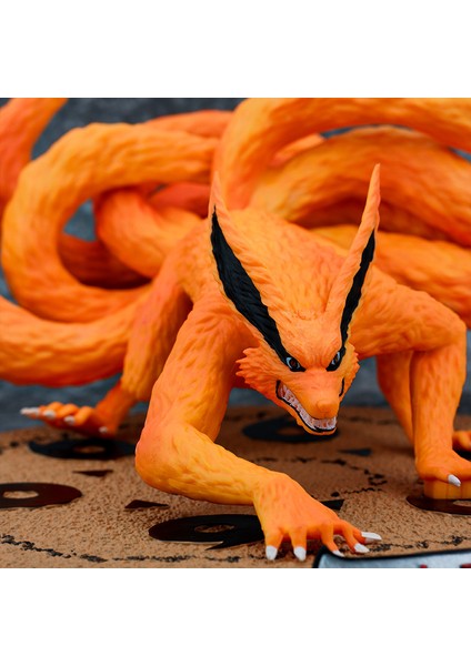 Anime Naruto Kuyruklu Canavar Serisi Dokuz Kuyruklu Şeytan Tilki Dokuz Lama Sahne Heykeli Figürü (Yurt Dışından) modelleri