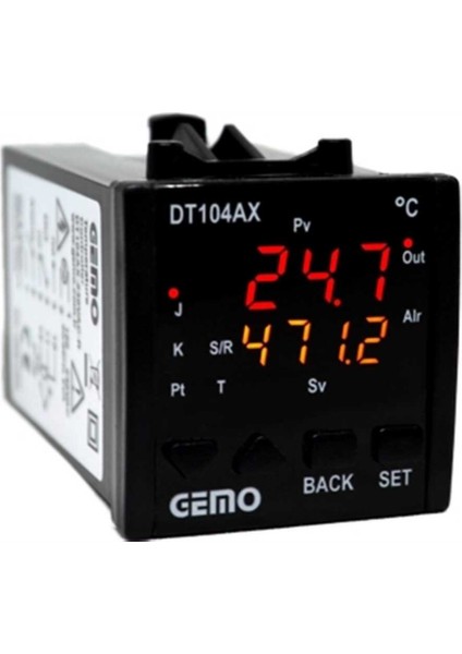 DT104AX-24V-R "auto-Tune Pıd" Sıcaklık Kontrol Cihazı