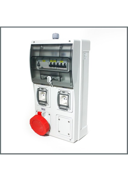 IP66 Kombinasyon Panosu 1AD. 5X32A 2AD. Schuko Priz