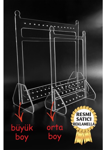 Dekoratif Şık Askılı Küpe Standı Takı Aksesuar Organizeri Pleksi Teşir Standı modelleri