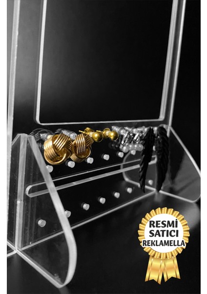 Dekoratif Şık Askılı Küpe Standı Takı Aksesuar Organizeri Pleksi Teşir Standı indirimleri