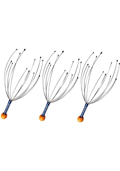 3'lü Baş ve Kafa Masaj Aleti ile Kaşıma Teli Seti, Sağlıklı Rahatlık