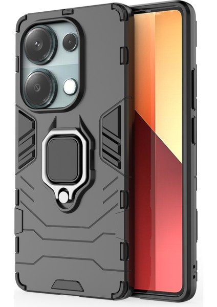 Xiaomi Redmi Note 14S Darbeye Dayanıklı Telefon Kılıfı ve Yüzük Tutucu (Yurt Dışından)