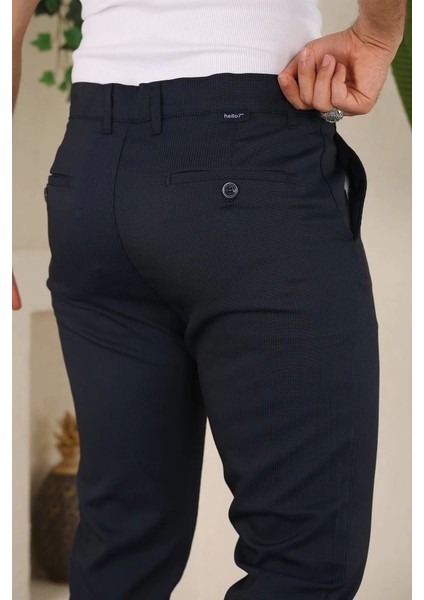 Erkek Casual Slim Fit Cord Desenli Kumaş Pantolon modelleri