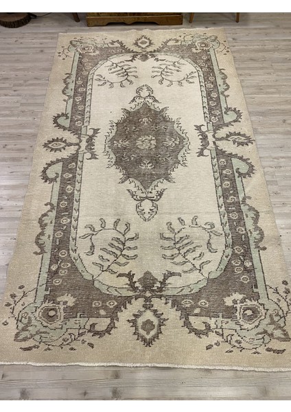 Bej-Kahverengi Naturel Anadolu Motifli El Dokuma Halı Eskitme Vintage Halı 1267 indirimleri
