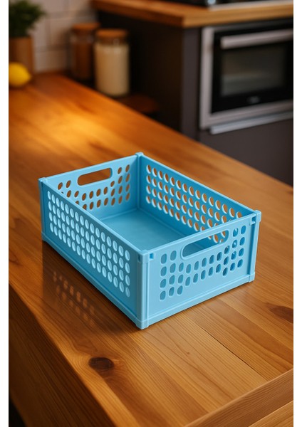 Katlanabilir ve Içiçe Geçebilen Mini Saklama Kutusu - Katlanabilir Kasa - Organizer