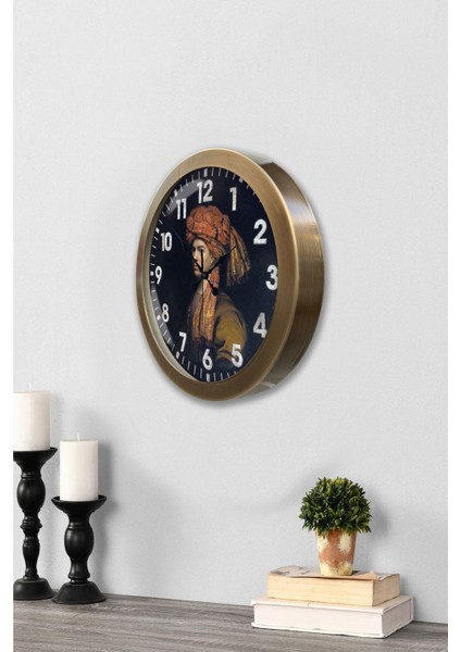 36 cm Eskitme Metal Osmanlı Duvar Saati modelleri