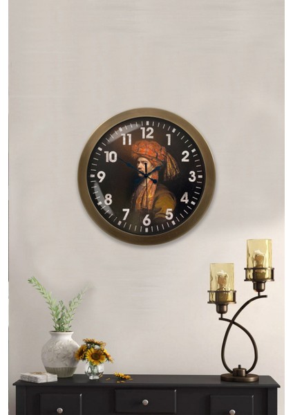 36 cm Eskitme Metal Osmanlı Duvar Saati fırsatları