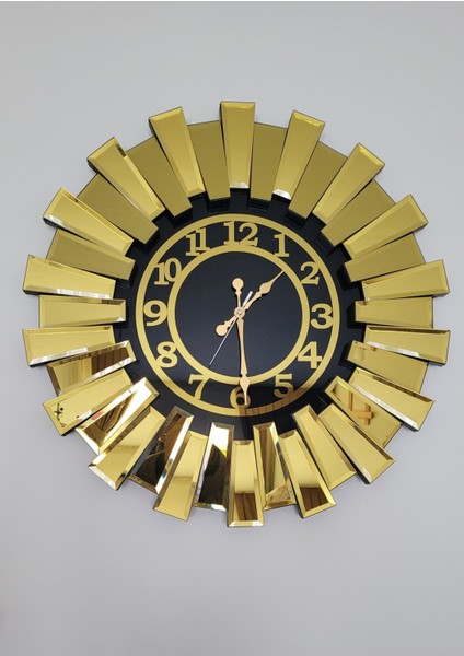 Modern-Şık Gold Aynalı Duvar Saati fiyatları
