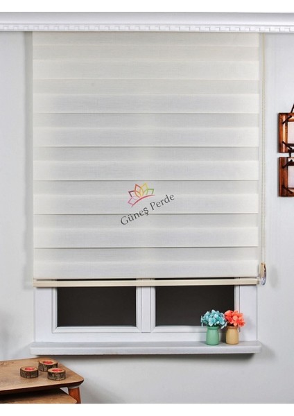 Ekru R-18 Stor Zebra Perde Oygulu fiyatları