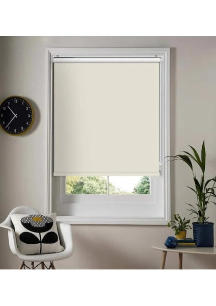 Krem Güneşlik (Düz)Stor Perde