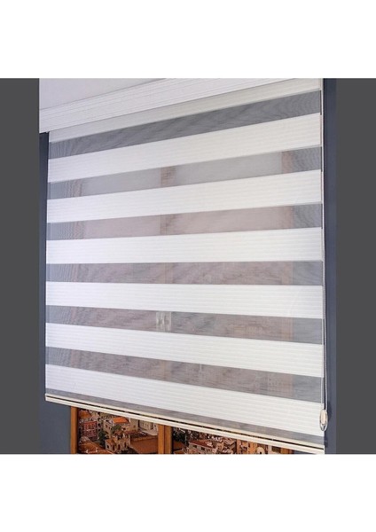 Geniş Pliseli Zebra Perde Stor Beyaz fiyatları