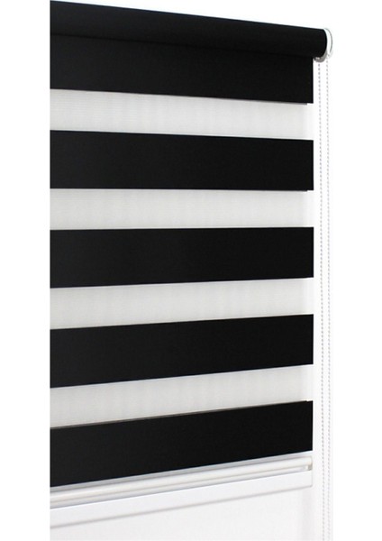 Ithal Bambu Siyah Stor Zebra Perde Alüminyumkasa