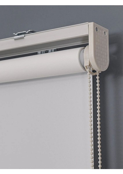 Ekru Ithal Kalın Kumaş Stor Perde Düz Modern Perde(Alüminyum Kasa) modelleri