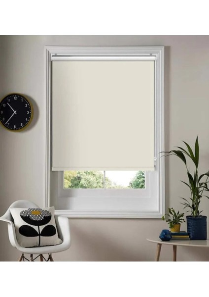 Krem Zebra Stor Güneşlik Perde (Alüminyum Kasa)