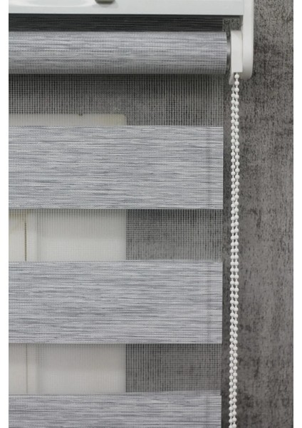 Gri Bambu Zebra Perde