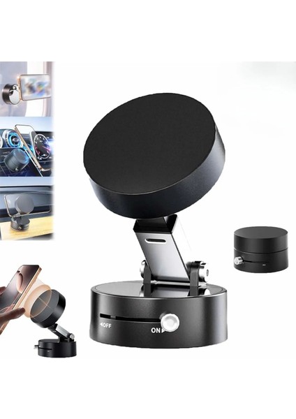 Yüksek Kalite Araç Içi Magsafe Telefon Tutucu Kilitli Vakum Telefon ve Tablet Tutucu Masaüstü Stand