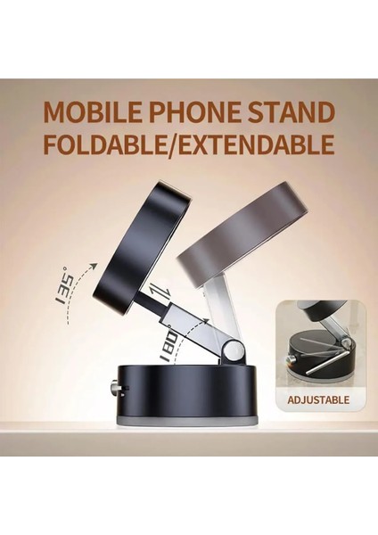 Yüksek Kalite Araç Içi Magsafe Telefon Tutucu Kilitli Vakum Telefon ve Tablet Tutucu Masaüstü Stand fiyatları