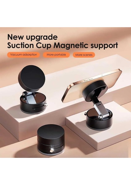 Yüksek Kalite Araç Içi Magsafe Telefon Tutucu Kilitli Vakum Telefon ve Tablet Tutucu Masaüstü Stand modelleri