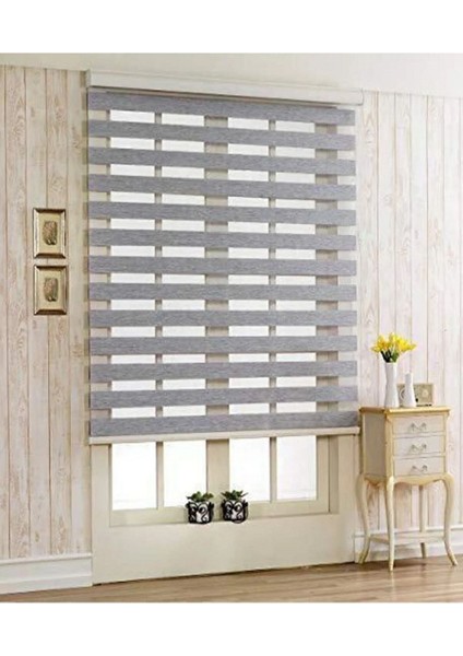 Gri Kırçıllı Bambu Alüminyum Zebra(Alüminyum Kasa)