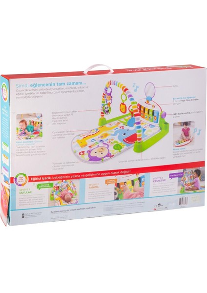 Delüks Piyanolu Jimnastik Merkezi Eğlenceli Tasarım ile Çocuklar için Oyun Alanı