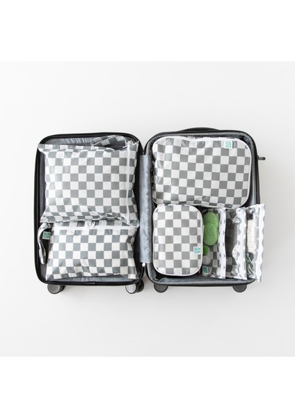 Düzenleyici Çanta Seti - Charcoal Check